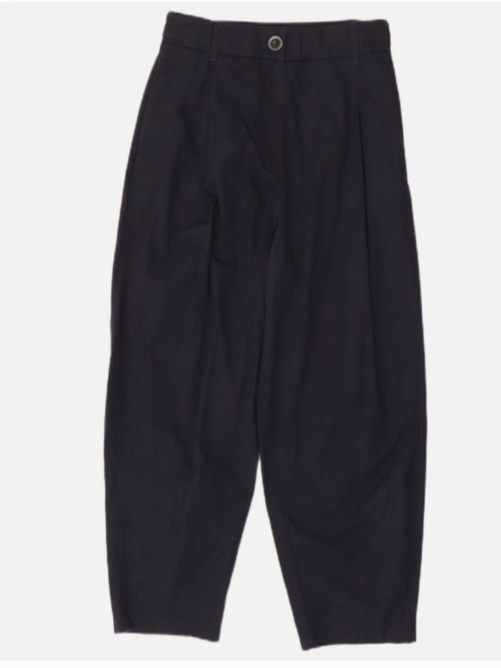 cos pants trousers pleated High Waist Loose Fit Cropped Trousers XS size 34